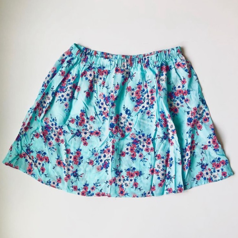 United Colors of Benetton Blue Floral Skirt, S